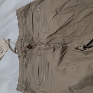 Prana Cargo Capri Pants Sand Beige Medium